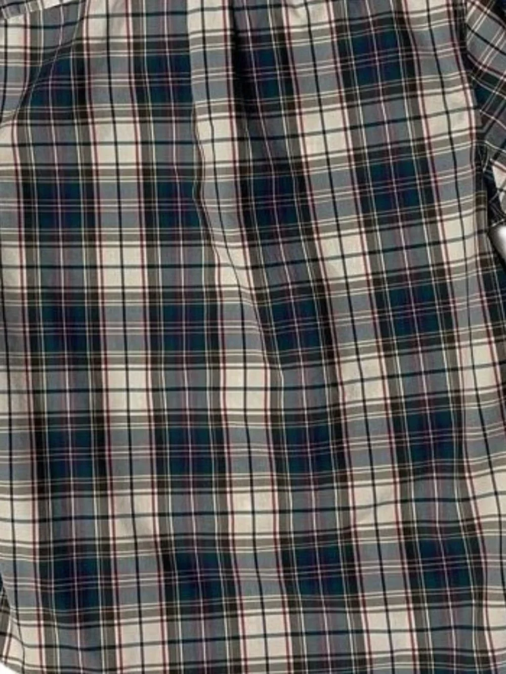 J.Crew Shirt Men's Medium 100% Cotton Plaid Short Sleeve Button Down Classic